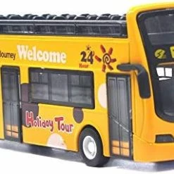 Cheap 😉 City Bus Sightseeing Double Decker Bus Model Open Top Pull Back Toy Die Cast Pull Back Vehicles Mini Model Car Lights And Music (Red) 🎉 -Vehicles Online Shop 41Vl83Si7aL. AC