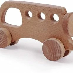 Best deal 🤩 Ames Wooden Toy Bus With Garage Natural Wood Eco-Friendly Toys For Children Woody Durable Unpainted Toys 🎉 -Vehicles Online Shop 41WKjiUbNfL. AC