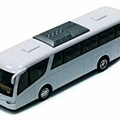 Hot Sale ❤️ Nsmart Coach Bus, White 7" Die Cast Model Toy Car 🔥