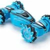 Promo ✔️ Remote Control Car,One Button Twist Deformation,1:18 Scale 2.4GHZ All Terrains RC Cars,Twist Stunt Drift Vehicle Toy,Offroad RC Truck Toys For Boys 8-12 (Handle+Watch Control Blue) 💯