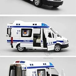 New 🔥 Simulation Alloy Die Cast Mini Car Model Toy Cars 1/32 For Alloy Ambulance Police Cars Diecasts Toy Vehicles Model Fire Truck Pull Back Sound & Light Car Toys (Color : Ambulance) 🛒 -Vehicles Online Shop 41Y8HfNn2sL