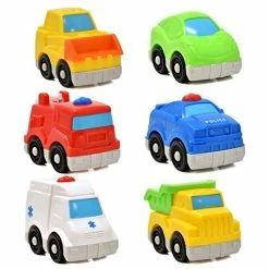 New 🎁 In Gadgets Mini Toy Vehicles For Toddlers, 6 Pack Dump Truck Car Fire Truck Construction Police Ambulance Plastic Cars Play Kit S 🤩 -Vehicles Online Shop 41YCL8rVKTL