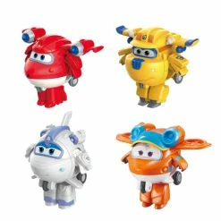 Best reviews of 🌟 2" Transform-a-Bots 4-Pack, Supercharged Jett, Donnie, Astra, Sunny, Airplane Toys Vehicle Mini Figures, Fun Toys For Kids, Transformer Toys For 3 4 5 Year Old Boys And Girl 😀