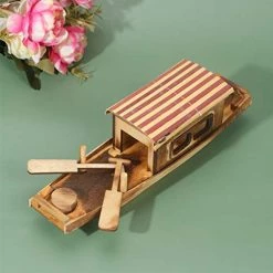 Outlet 👍 3 Pcs Toy Hotel Fishing Wooden Figurine Photo Ocean Office Mini Landscape Miniature Small Props Micro Decoratio Home Beach Ship Vintage Theme Model Chinese Boat Sailboat Nautical As Shown 🤩 -Vehicles Online Shop 41ZOOWOQogL
