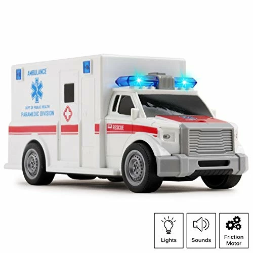 Flash Sale ๐งจ Rescue Ambulance Friction Powered 1:20 Scale Toy Car With Lights And Sounds Durable Kids Medical Transport Emergency Vehicle Push And Go Pretend Play Van Great Gift For Children Boys ๐ง Girls ๐คฉ 7 Flash Sale ๐งจ Rescue Ambulance Friction Powered 1:20 Scale Toy Car With Lights And Sounds Durable Kids Medical Transport Emergency Vehicle Push And Go Pretend Play Van Great Gift For Children Boys ๐ง Girls ๐คฉ - Image 5