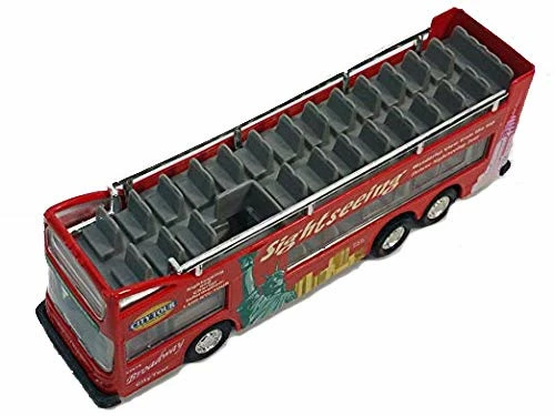 New 🔔 New York City NYC Double Decker NYC Sightseeing Double Decker Tour Bus Open Top Red 2168D 6 Inch Dieca 🛒 4 New 🔔 New York City NYC Double Decker NYC Sightseeing Double Decker Tour Bus Open Top Red 2168D 6 Inch Dieca 🛒 - Image 2