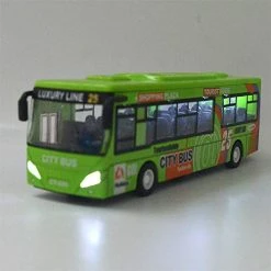 Best deal ⌛ City Double Decker Bus Die Cast Pull Back Vehicles Mini Car Diecast Models Car Toys Lights And Music (Green) 😀 -Vehicles Online Shop 41aZzTe5cCL