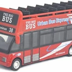 Coupon 😉 City Sightseeing Double Decker Bus Toy Diecast New York City Tourist Open Top Bus Pull Back Vehicles Mini Model Car Lights And Music (Green) 😉 -Vehicles Online Shop 41anjFXxVmL. AC