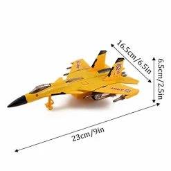 Coupon ✨ Toy Airplane Model Planes Alloy Pull Back Fighter For Boys With Flashing Lights, Real Jet Sound (Yellow) 🛒 -Vehicles Online Shop 41cJFYBPWRL