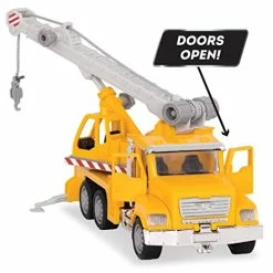 Flash Sale 🤩 RIVEN By Battat – Micro Crane Truck – Toy Crane Truck With Lights, Sounds And Movable Parts For Kids Age 3+ , Yellow 🥰 -Vehicles Online Shop 41eSELsho6L