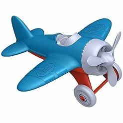 Budget 🤩 Airplane - BPA, Phthalates Free, Blue Air Transport Toy For Introducing Aeronautical Knowledge, Improving Grasping Power. Toy Vehicl 🎉