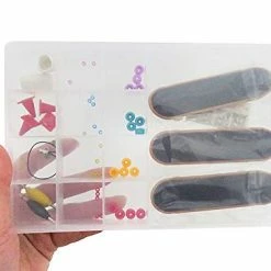 Discount 🛒 Hi Kids DIY Fingerboard Toy With Nuts Trucks Tool Kit Basic Bearing Wheels Obstacles All Packaged In Plastic Box 🎉