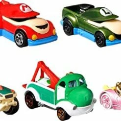 Cheap 👏 Super Mario Character Car 5-Pack With Mario, Luigi, Princess Peach, Yoshi & Bowser Vehicles In 1 Set, Gift For Ages 3 Years Old & Up 💯 -Vehicles Online Shop 41fhE nCcNL. AC