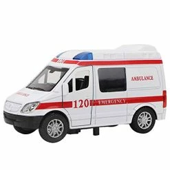 Best reviews of 👏 Mini Simulation Alloy Ambulance Sound And Light Model Toy Car Polices Car Ambulance Toy(红色) ✨