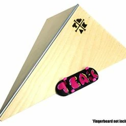 Brand new 😍 Polebank Fingerboard Ramp - Handmade In USA - XL Skate Park Sized With Steel Rail - 12" Long, 4.5" Tall 🔥 -Vehicles Online Shop 41gOZUlXc0L