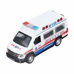 Buy 🌟 Alloy Ambulance Model, Alloy Emergency Vehicle Model Pullback Function With LED Lights For Over 3 Years Old 🌟
