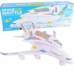 Cheap 💯 Electric Airplane Space Shuttle Carrier Transporter Bump And Go Kids Action Toy - Big Model Jumbo Jet With Flashing 3D Lights And Realistic Aircraft Plane Sound 💯 -Vehicles Online Shop 41iF0pYW9DL