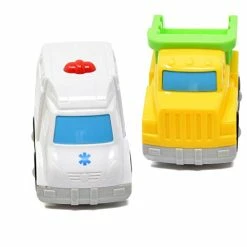 New 🎁 In Gadgets Mini Toy Vehicles For Toddlers, 6 Pack Dump Truck Car Fire Truck Construction Police Ambulance Plastic Cars Play Kit S 🤩 -Vehicles Online Shop 41iSGS0cBbL