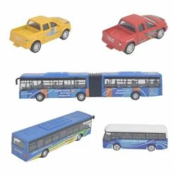 Discount 🎁 Die Cast Metal Toy Cars Set Of 5, New York City Bus And Vehicle For Boys 👧 Girls 🥳 Birthday Gift Aircraft ✨ -Vehicles Online Shop 41iSms3uxxL