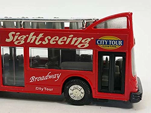 New 🔔 New York City NYC Double Decker NYC Sightseeing Double Decker Tour Bus Open Top Red 2168D 6 Inch Dieca 🛒 6 New 🔔 New York City NYC Double Decker NYC Sightseeing Double Decker Tour Bus Open Top Red 2168D 6 Inch Dieca 🛒 - Image 4