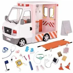 Wholesale 🛒 Rescue Ambulance Playset With Electronics For 18" Dolls 😀