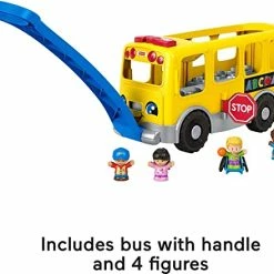 Outlet ⌛ Little People Toddler School Bus Push Toy With Lights Sounds And Smart Stages Learning Content, 4 Toy Figures​ 👍 -Vehicles Online Shop 41kXnpc4jkL