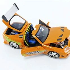 Coupon 👍 1:24 Diecast 1995 Toyota Supra With Brian O'Conner Figure 😍 -Vehicles Online Shop 41kzxAkOqiL