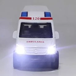 Budget ⌛ Mini Ambulance Toy Hospital Ambulance Toy 1:32 Stimulation Alloy Ambulance Car Sound And Light Model Toy Vehicle(Red) 🔔 -Vehicles Online Shop 41m1eKR2cEL