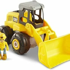 Best Sale 🔔 Funrise Caterpillar CAT Construction Build Your Own Junior Crew Excavator Building Toy, Yellow (80903) 🌟