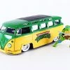 Budget 💯 1:24 Diecast 1962 VW Bus With TMNT Le 🌟