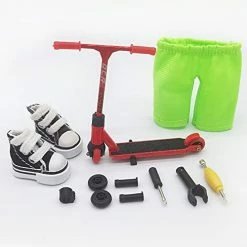 Hot Sale 💯 Ikemeng Finger Scooter With Tools And 👟 Shoes Finger Board Accessories For Kids Finger Toys- Pack 1 (White Scooter) 😍 -Vehicles Online Shop 41qALew5veL. AC