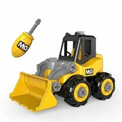 Flash Sale ✔️ Construction Toys, Take Apart Truck Toys Play Set Bulldozer, Grab Loader, Road Roller, Excavator, Kid STEM Construction Vehicles Gift For 3 4 5 6 Years Old Boy & Girl 👏 -Vehicles Online Shop 41rb4V422KL