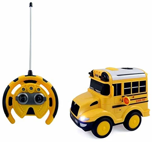 Wholesale 🔥 R/C School Bus Radio Control Toy Car For Kids | Steering Wheel Remote | Lights And Sounds 🔥 3 Wholesale 🔥 R/C School Bus Radio Control Toy Car For Kids | Steering Wheel Remote | Lights And Sounds 🔥