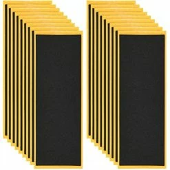 Best reviews of 👍 110mm X 38mm Black Wooden Fingerboard Skateboard Foam Grip Tape Stickers (8) 18pcs 😀