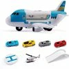 Brand new ⌛ Transport Cargo Airplane Car Toy Play Set Airplane-Toys Set 4pcs, Toy Vehicle Playsets Educational Vehicle Aircraft-Car Set For 3 4 5 Years Old Boys And 👧 Girls 🌟 -Vehicles Online Shop 41szPxNTxeL