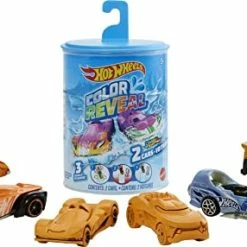 Budget 🧨 Color Reveal 2 Pack Of 1:64 Scale Vehicles With Surprise Reveal & Repeat Color-Change; Transform Deco With Hot & Ice Cold Water, Surprise Mystery Box, Gift For Kids 3 Years Old & Up 🎁