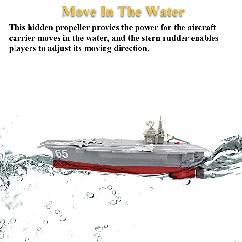 Flash Sale 🥰 Aircraft Carrier Toy, Electric Ship Model Pool Boat Toy Carrier Ship Aircraft Carrier Model Water Toy Military Ship Vessels Toy Ship Toy (Aircraft Carrier) 🥰 4 Flash Sale 🥰 Aircraft Carrier Toy, Electric Ship Model Pool Boat Toy Carrier Ship Aircraft Carrier Model Water Toy Military Ship Vessels Toy Ship Toy (Aircraft Carrier) 🥰 - Image 2