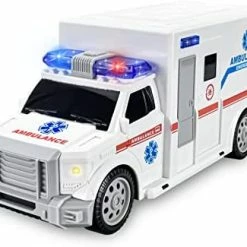 Promo 😍 Ambulance Toys For Kids 3-12 Years Old, Electric Ambulance Toys - With Bright Flashing 4D Lights And Real Sounds For Boys & Girl Ages 3+ Miracle Gift Toy (White) (HC034) 🌟 -Vehicles Online Shop 41vFdx3tZzL. AC