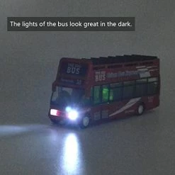 Coupon 😉 City Sightseeing Double Decker Bus Toy Diecast New York City Tourist Open Top Bus Pull Back Vehicles Mini Model Car Lights And Music (Green) 😉 -Vehicles Online Shop 41w7yDfNKZL
