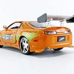 Coupon 👍 1:24 Diecast 1995 Toyota Supra With Brian O'Conner Figure 😍 -Vehicles Online Shop 41xEfc3jh5L