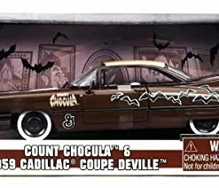 Discount 🧨 Count Chocula 1:24 1959 Cadillac Coupe DeVille Die-Cast Vehicle With Count Chocula Figure, Toys For Kids And Adult 🎁 -Vehicles Online Shop 41yORzGfn7L