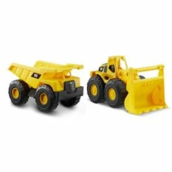 Outlet 😀 Cat Construction Tough Rigs 15" Dump Truck & Loader Toys 2 Pack 🎁
