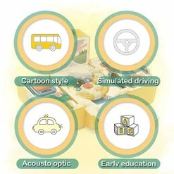 Outlet 😉 School Bus Toy With Sound And Light, Simulation Steering Wheel Gear Toy, Toddlers School Bus Toys With Music Education Knowledge Simulation Driving Bus Toys, For 1-3-5 Boys & 👧 Girls 🔔 13 Outlet 😉 School Bus Toy With Sound And Light, Simulation Steering Wheel Gear Toy, Toddlers School Bus Toys With Music Education Knowledge Simulation Driving Bus Toys, For 1-3-5 Boys & 👧 Girls 🔔 -Vehicles Online Shop 510TJ3Y1ltL