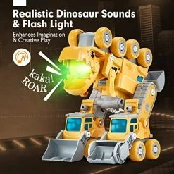 Brand new 🥰 Hahaland Toys For 5+ Year Old Boys - Take Apart Dinosaur Kids Toys Construction Vehicles 5 In 1 Vehicles Transform Into Dinosaur Robot STEM Building Toy For 5 6 7 8 Year Old Boys Educational 🥳 Birthday Gift Ide ⌛ -Vehicles Online Shop 5119XzgLPnL