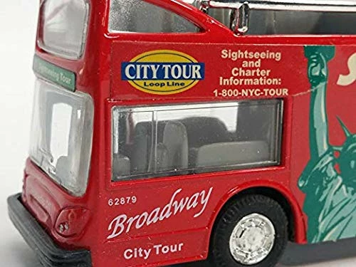 New 🔔 New York City NYC Double Decker NYC Sightseeing Double Decker Tour Bus Open Top Red 2168D 6 Inch Dieca 🛒 7 New 🔔 New York City NYC Double Decker NYC Sightseeing Double Decker Tour Bus Open Top Red 2168D 6 Inch Dieca 🛒 - Image 5