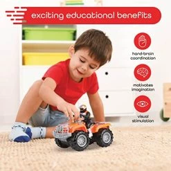 Budget 👏 Motorized ATV Vehicle With Lights & Sounds, Battery Powered Toy Quad Bike, Monster Trucks For Boys And 👧 Girls Ages 3+ 🎉 -Vehicles Online Shop 511miJewcUL