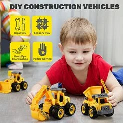 Discount 🔥 Constructions Toys Vehicles Trucks Take Apart Toys Sandbox Toys Trucks Set Excavators Building Car Toys With Drills - Best Gifts Truck Toys For Boys Kids Toddlers 3 4 5 6 7 8 Years Old ⌛ -Vehicles Online Shop 512fejNXwEL