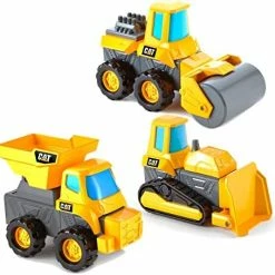 Best Sale 🔔 Funrise Caterpillar CAT Construction Build Your Own Junior Crew Excavator Building Toy, Yellow (80903) 🌟 -Vehicles Online Shop 5137djgYK1L. AC