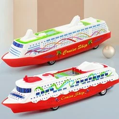 Budget ⌛ Cruise Ship Model Toy 5Pcs Plastic Cruise Ship Toy Cruise Ship Boat Toy Pull Back Ship Toys For Kids ⌛ -Vehicles Online Shop 513SH66PMSL