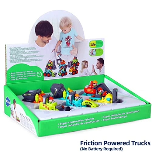 New ๐ 6 Pcs Construction Vehicle Toy Trucks Push And Go Pocket Size Sliding Cars For Baby Toddlers Over 18 Months - Bulldozer, Cement Mixer, Dumper, Forklift, Excavator And Road Roller Gift S ๐ 8 New ๐ 6 Pcs Construction Vehicle Toy Trucks Push And Go Pocket Size Sliding Cars For Baby Toddlers Over 18 Months - Bulldozer, Cement Mixer, Dumper, Forklift, Excavator And Road Roller Gift S ๐ - Image 6